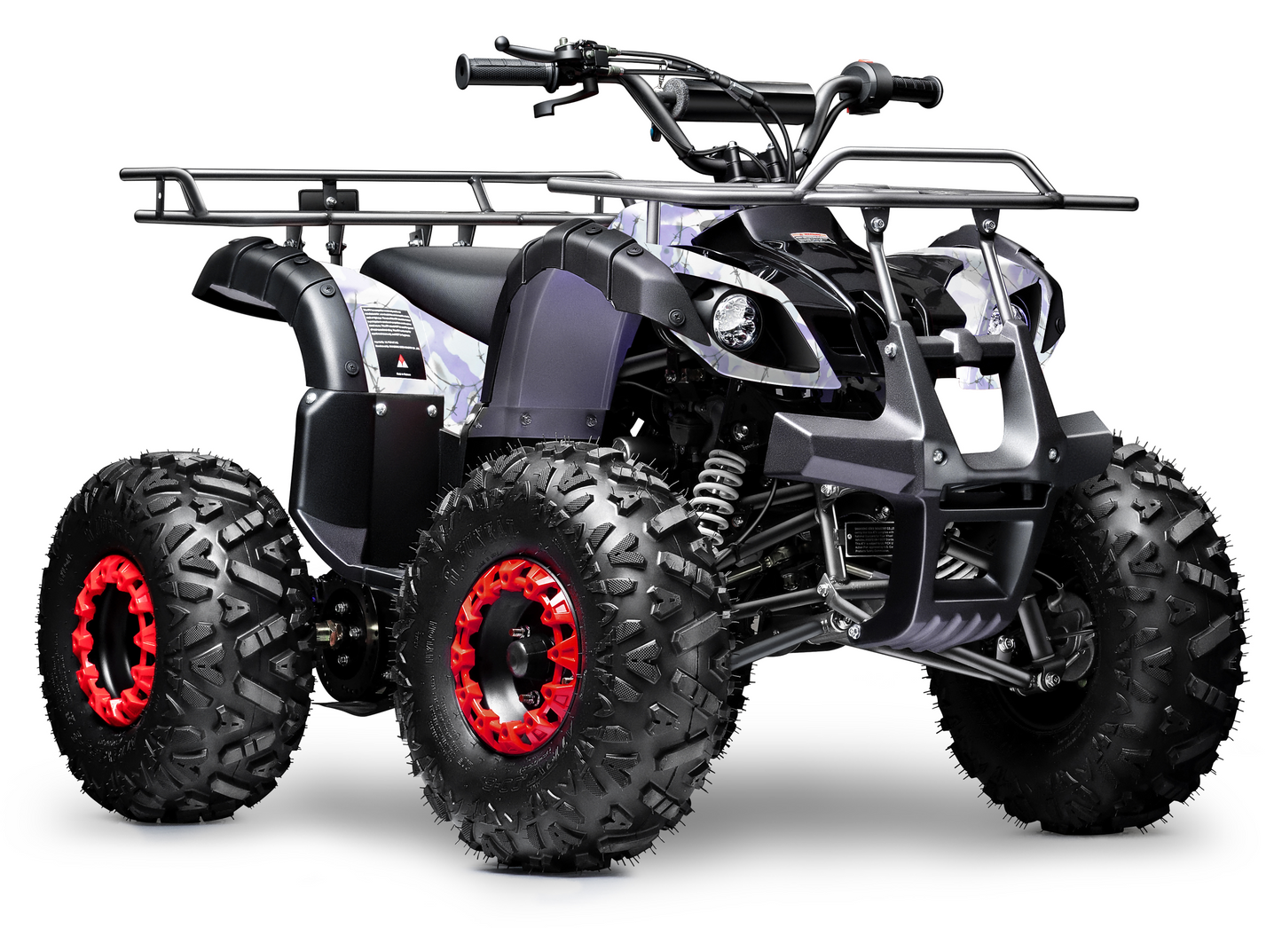 Gas 125cc ATV Quad 4 Wheeler ATV with Off-Road Tires - 220lbs Weight Capacity - Tested and Fully Assembled