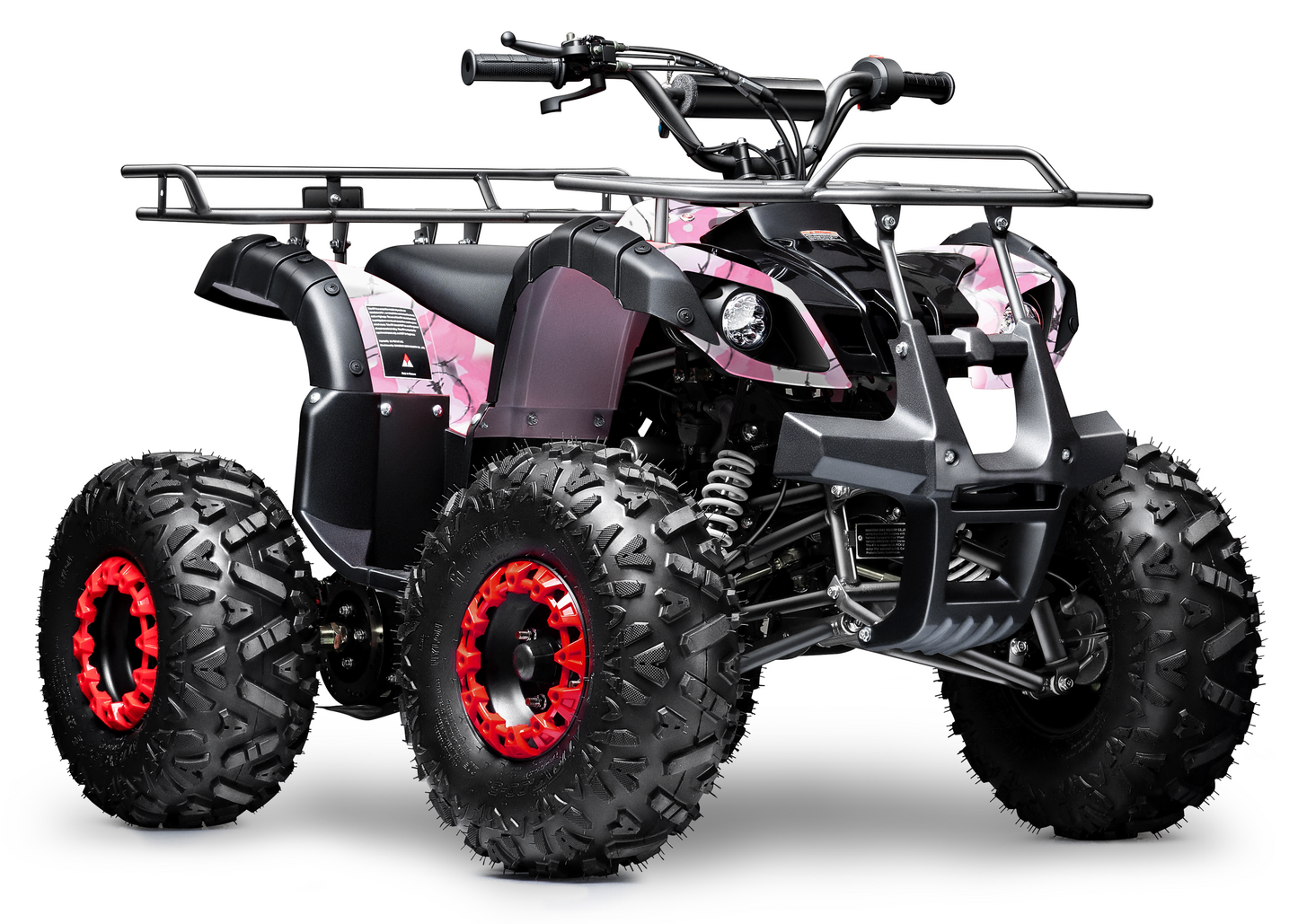 Gas 125cc ATV Quad 4 Wheeler ATV with Off-Road Tires - 220lbs Weight Capacity - Tested and Fully Assembled