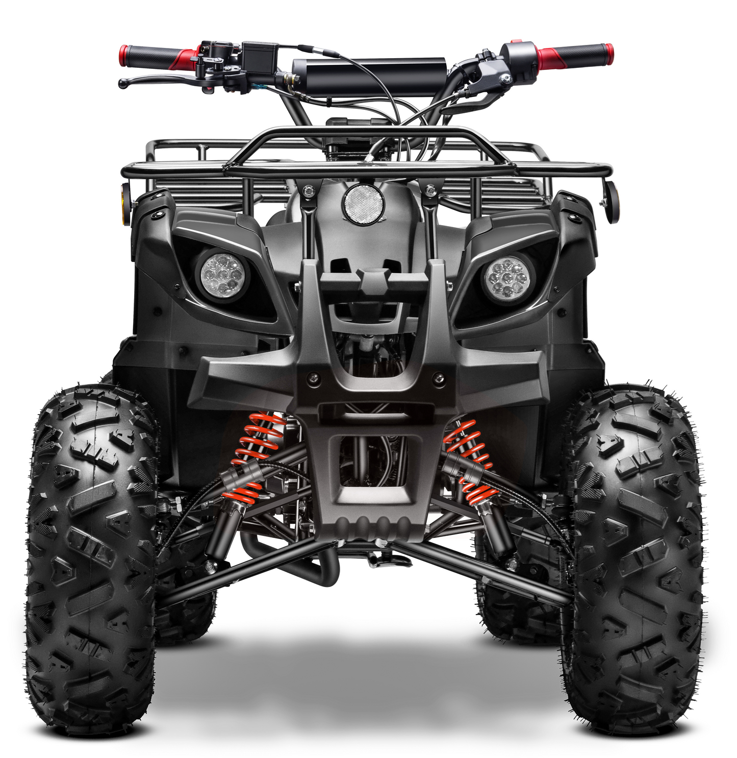 Gas 125cc ATV with Reverse Quad 4 Wheeler ATV with Headlights - Big 19"/18"Tires Off-Road Tires (Fully Assembled)