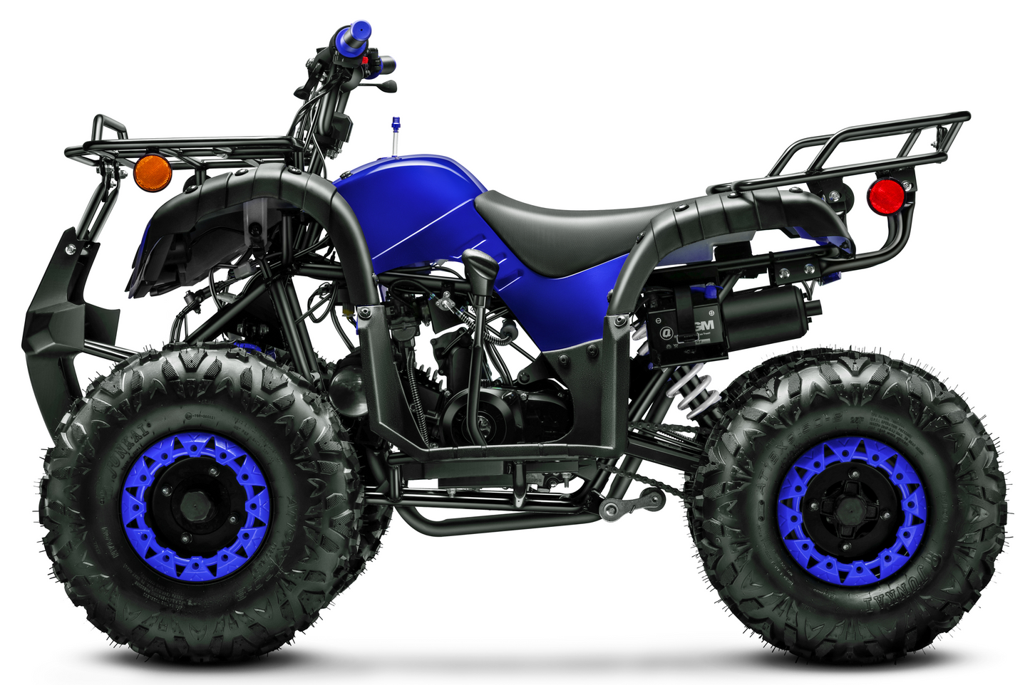Gas 125cc ATV with Reverse Quad 4 Wheeler ATV with Headlights - Big 19"/18"Tires Off-Road Tires (Fully Assembled)