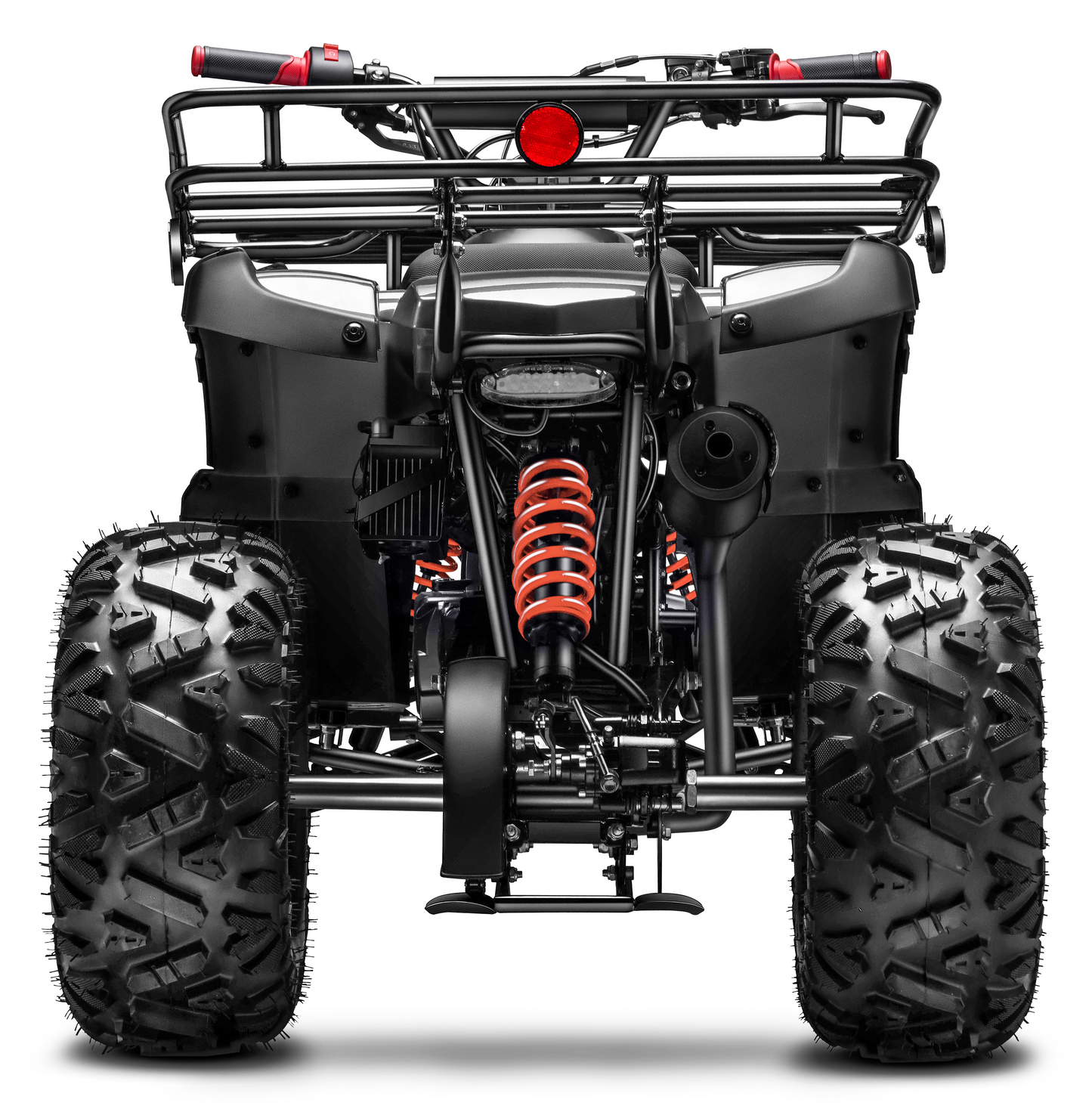 Gas 125cc ATV with Reverse Quad 4 Wheeler ATV with Headlights - Big 19"/18"Tires Off-Road Tires (Fully Assembled)