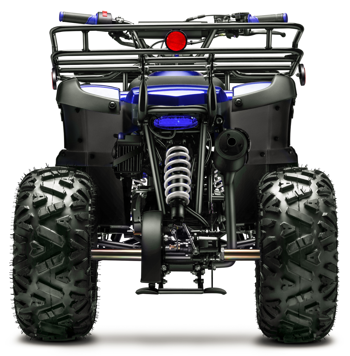 Gas 125cc ATV with Reverse Quad 4 Wheeler ATV with Headlights - Big 19"/18"Tires Off-Road Tires (Fully Assembled)