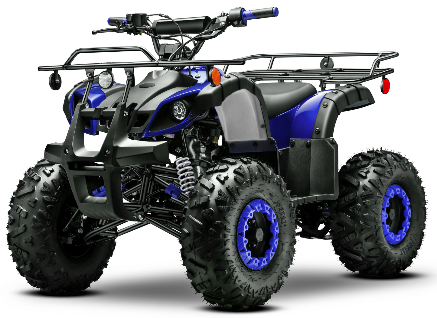 Gas 125cc ATV with Reverse Quad 4 Wheeler ATV with Headlights - Big 19"/18"Tires Off-Road Tires (Fully Assembled)