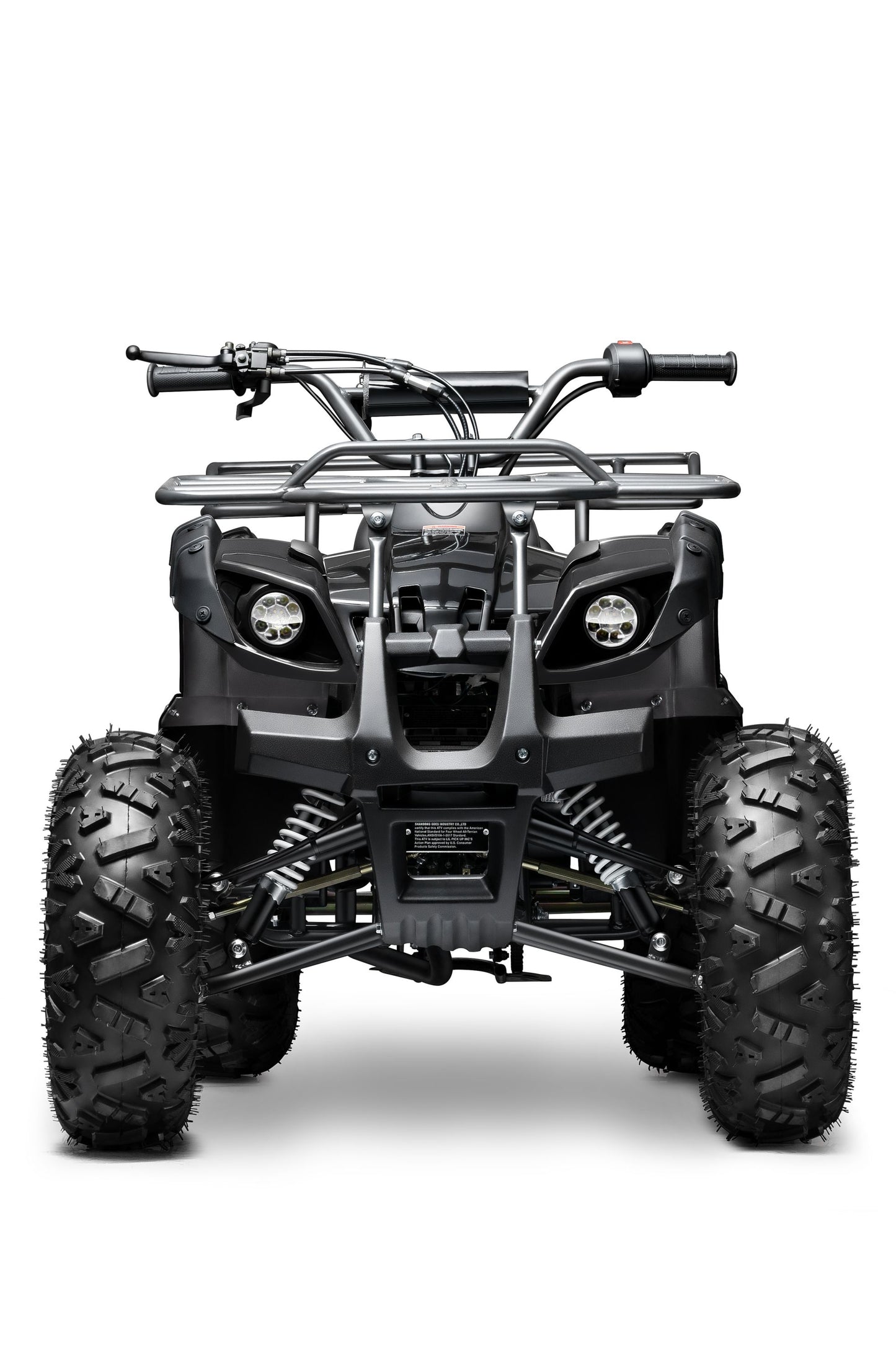 Gas 125cc ATV Quad 4 Wheeler ATV with Off-Road Tires - 220lbs Weight Capacity - Tested and Fully Assembled