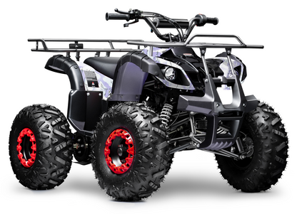GAS 125cc ATV Quad 4 Wheeler with Off-Road Tires - 220lbs Weight Capacity - Tested and Fully Assembled