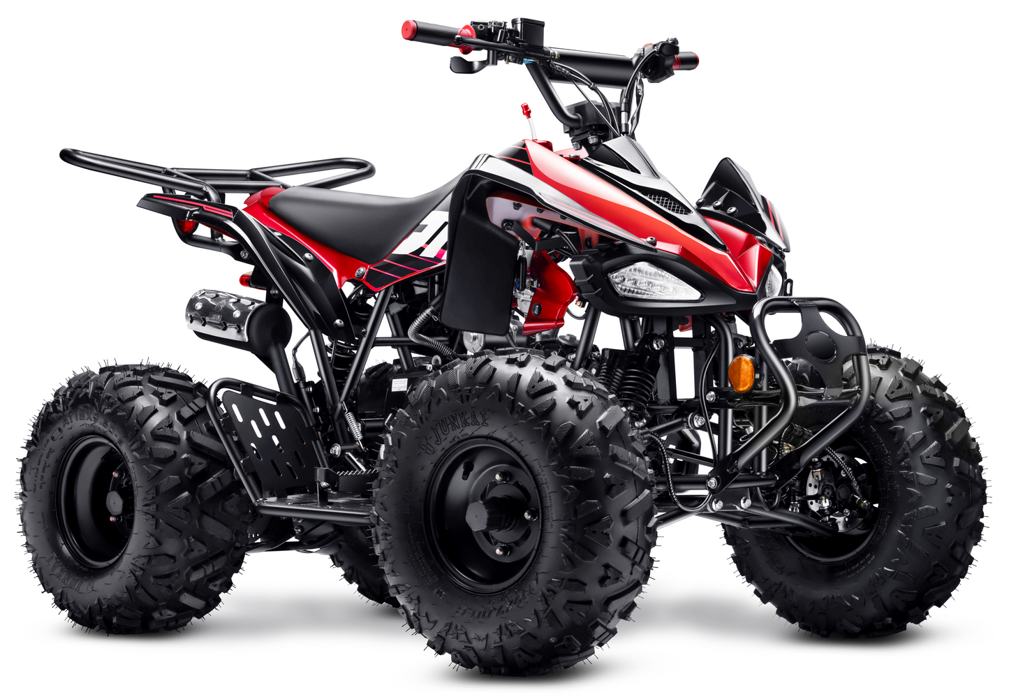 125cc ATV with Reverse Four Wheeler Gas Powered 4 Wheeler Quad with Headlights - Big 19"/18"Tires (Fully Assembled)