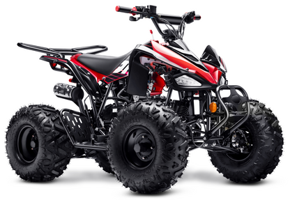125cc ATV with Reverse Four Wheeler Gas Powered 4 Wheeler Quad with Headlights - Big 19"/18"Tires (Fully Assembled)