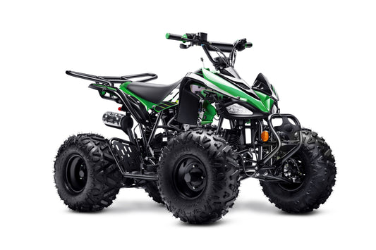 125cc ATV with Reverse Four Wheeler Gas Powered 4 Wheeler Quad with Headlights - Big 19"/18"Tires (Fully Assembled)