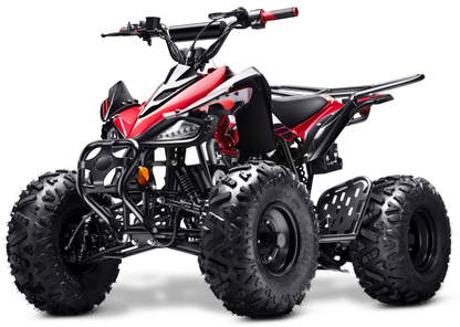 125cc ATV with Reverse Four Wheeler Gas Powered 4 Wheeler Quad with Headlights - Big 19"/18"Tires (Fully Assembled)