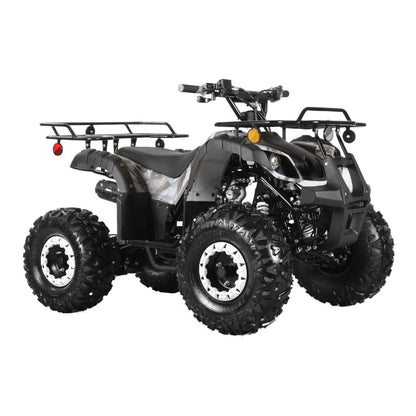 Gas 125cc ATV with Reverse Quad 4 Wheeler ATV with Headlights - Big 19"/18"Tires Off-Road Tires (Fully Assembled)