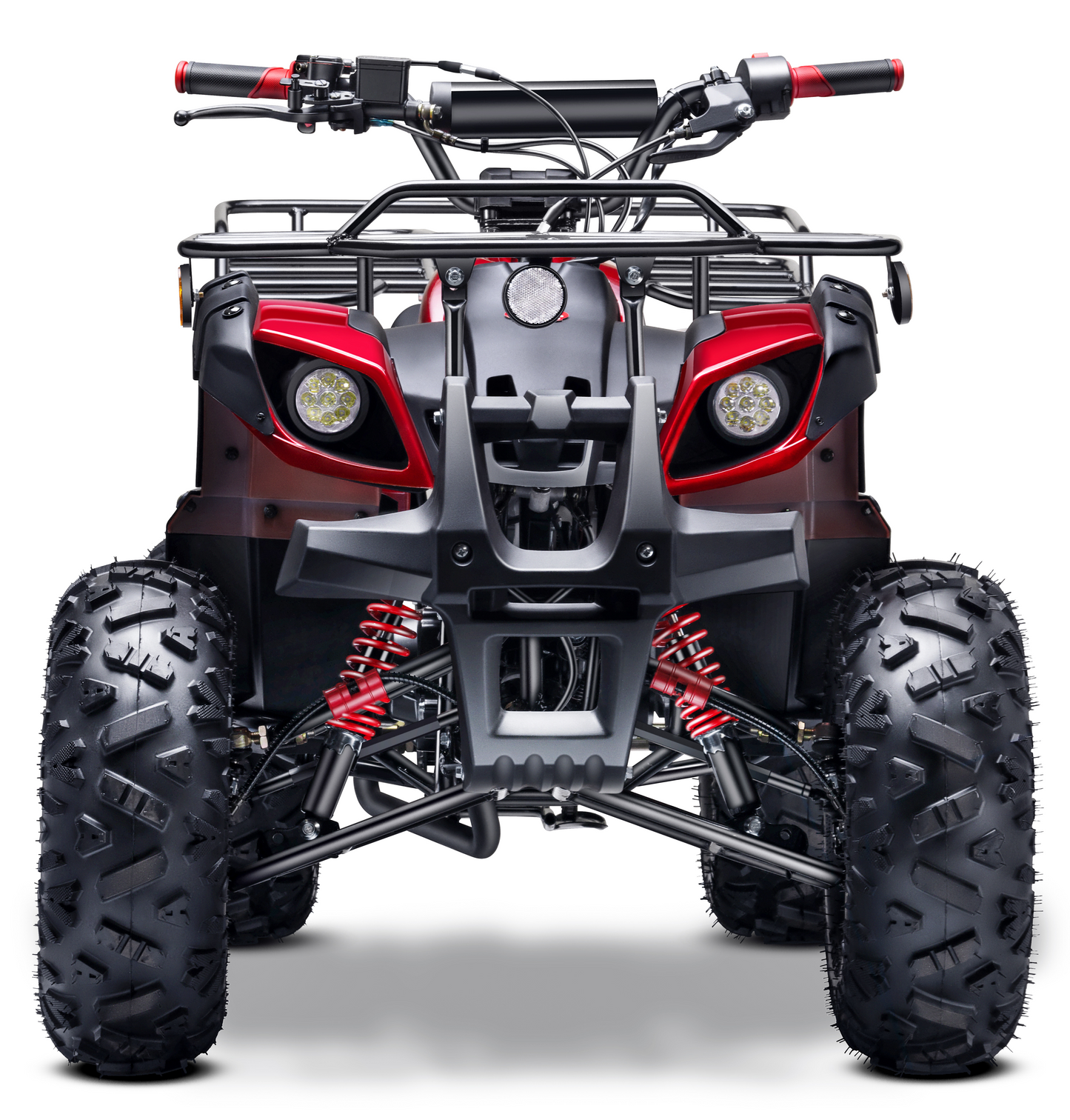 Gas 125cc ATV with Reverse Quad 4 Wheeler ATV with Headlights - Big 19"/18"Tires Off-Road Tires (Fully Assembled)