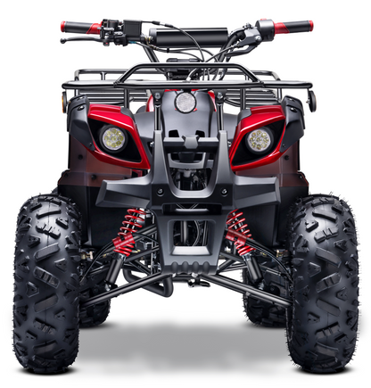 Gas 125cc ATV with Reverse Quad 4 Wheeler ATV with Headlights - Big 19"/18"Tires Off-Road Tires (Fully Assembled)
