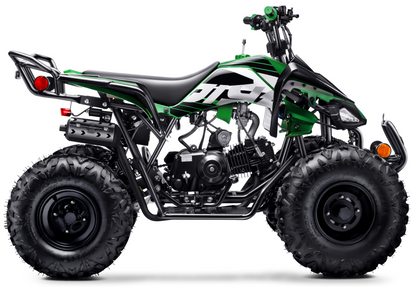 125cc ATV with Reverse Four Wheeler Gas Powered 4 Wheeler Quad with Headlights - Big 19"/18"Tires (Fully Assembled)