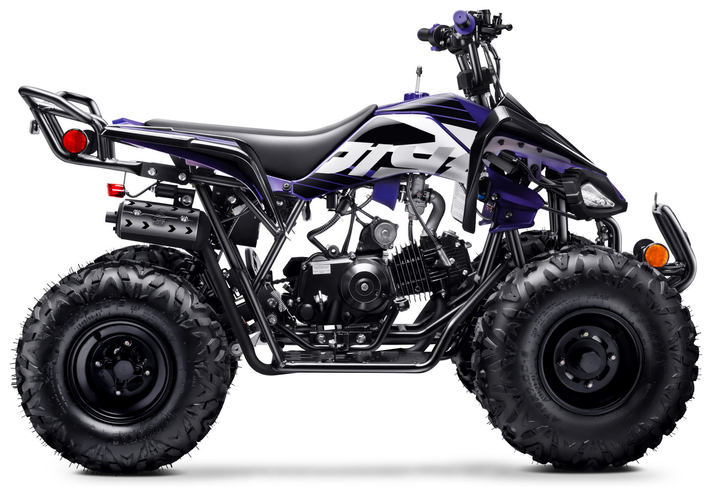125cc ATV with Reverse Four Wheeler Gas Powered 4 Wheeler Quad with Headlights - Big 19"/18"Tires (Fully Assembled)