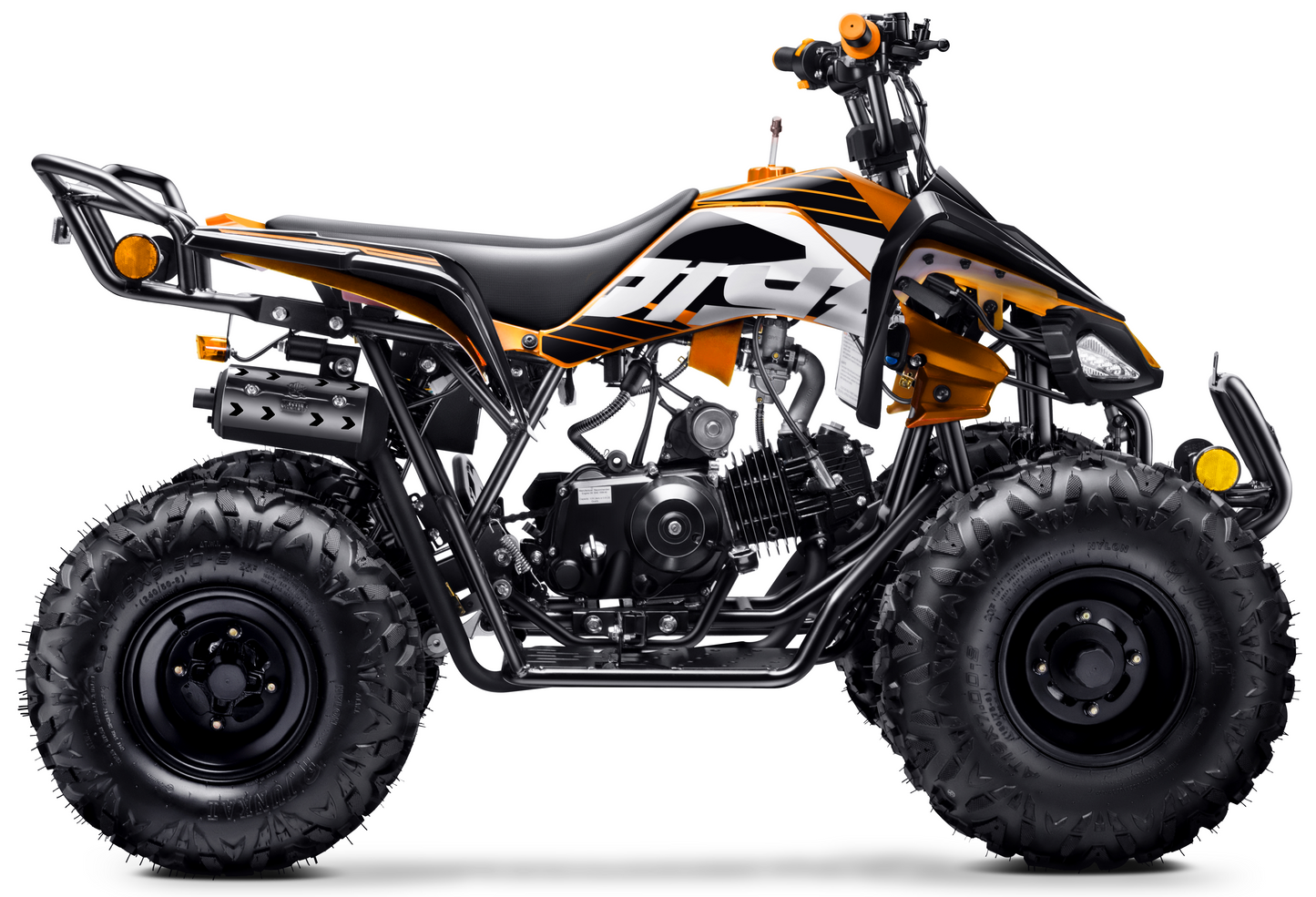 125cc ATV with Reverse Four Wheeler Gas Powered 4 Wheeler Quad with Headlights - Big 19"/18"Tires (Fully Assembled)