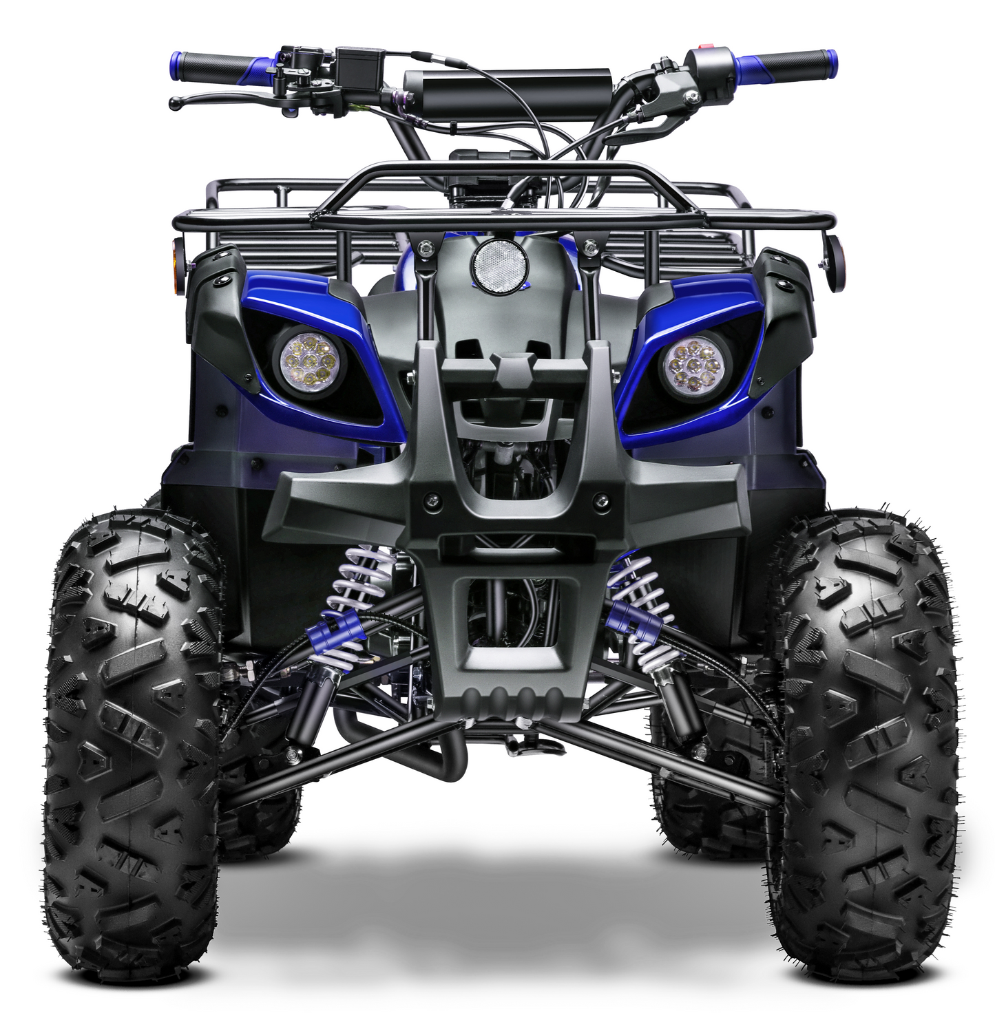Gas 125cc ATV with Reverse Quad 4 Wheeler ATV with Headlights - Big 19"/18"Tires Off-Road Tires (Fully Assembled)