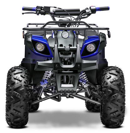 Gas 125cc ATV with Reverse Quad 4 Wheeler ATV with Headlights - Big 19"/18"Tires Off-Road Tires (Fully Assembled)