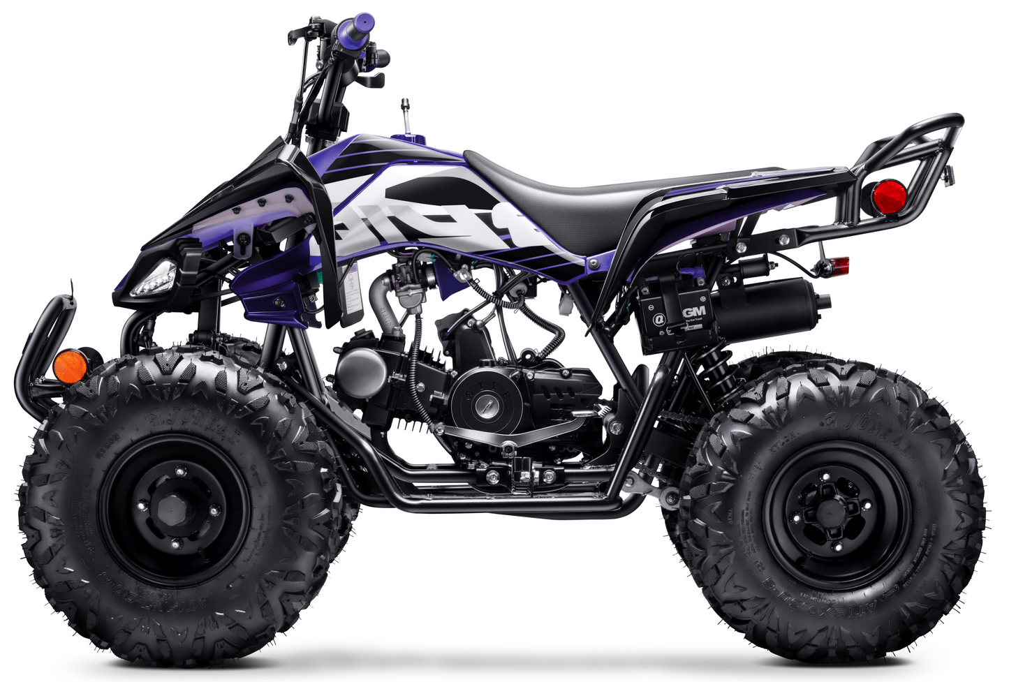 125cc ATV with Reverse Four Wheeler Gas Powered 4 Wheeler Quad with Headlights - Big 19"/18"Tires (Fully Assembled)