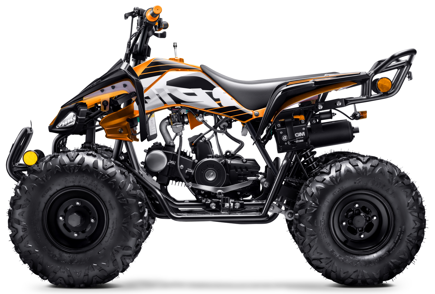 125cc ATV with Reverse Four Wheeler Gas Powered 4 Wheeler Quad with Headlights - Big 19"/18"Tires (Fully Assembled)