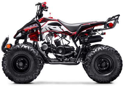 125cc ATV with Reverse Four Wheeler Gas Powered 4 Wheeler Quad with Headlights - Big 19"/18"Tires (Fully Assembled)