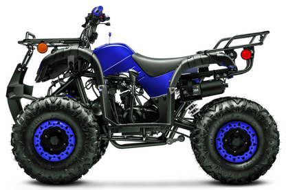 Gas 125cc ATV with Reverse Quad 4 Wheeler ATV with Headlights - Big 19"/18"Tires Off-Road Tires (Fully Assembled)