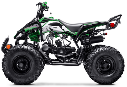 125cc ATV with Reverse Four Wheeler Gas Powered 4 Wheeler Quad with Headlights - Big 19"/18"Tires (Fully Assembled)