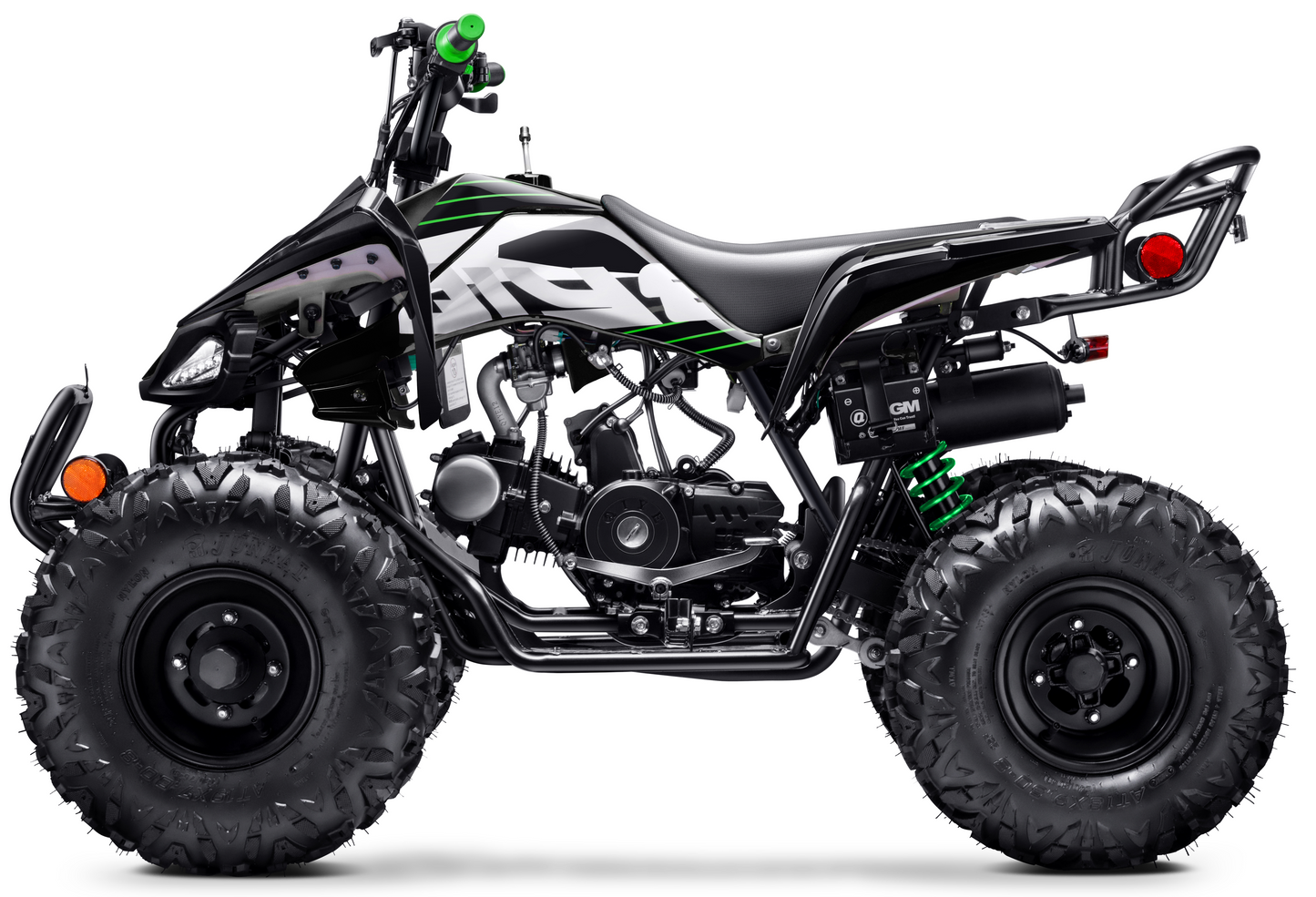 125cc ATV with Reverse Four Wheeler Gas Powered 4 Wheeler Quad with Headlights - Big 19"/18"Tires (Fully Assembled)