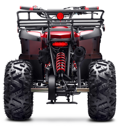 Gas 125cc ATV with Reverse Quad 4 Wheeler ATV with Headlights - Big 19"/18"Tires Off-Road Tires (Fully Assembled)