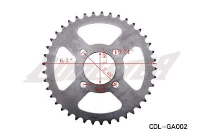 Sprocket for ATV (428 OR 420 PITCH, 41 OR 45 Teeth)