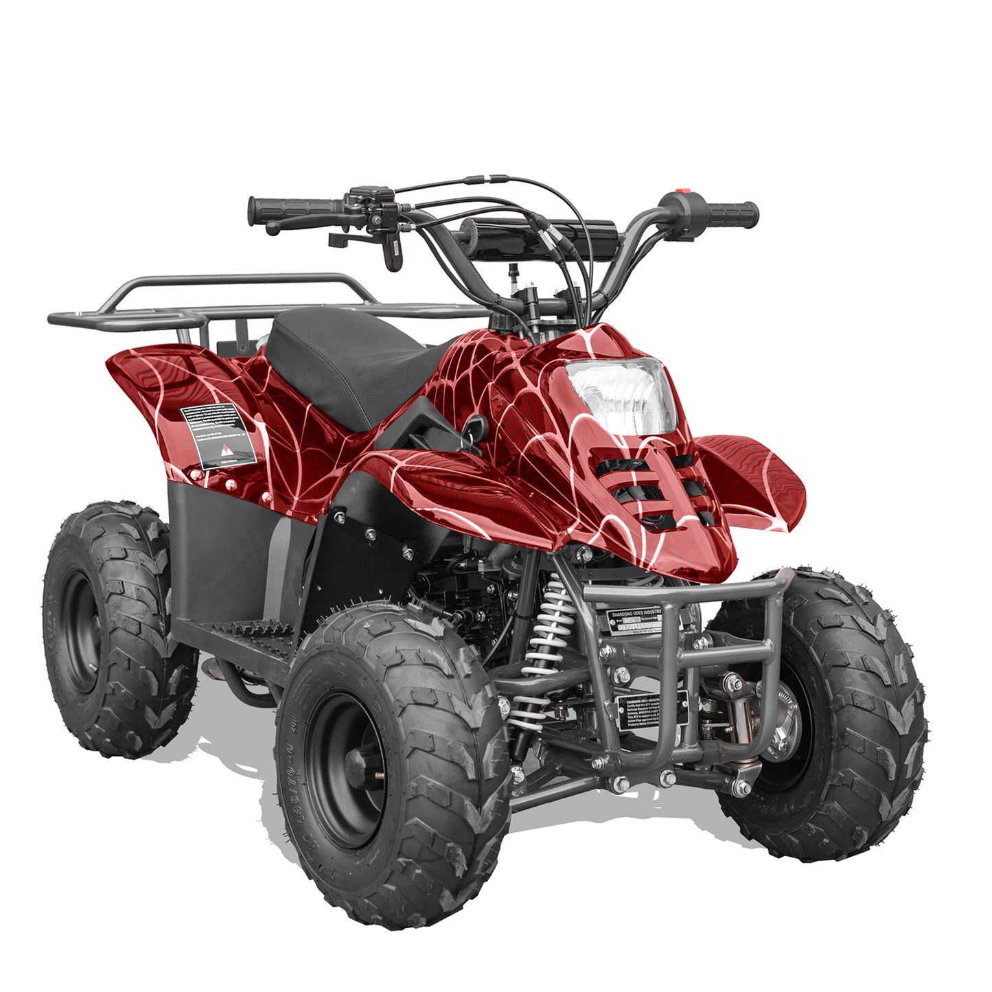 GAS 110cc ATV Quad 4 Wheeler with Off-Road Tires - 220lbs Weight Capacity - Tested and Fully Assembled