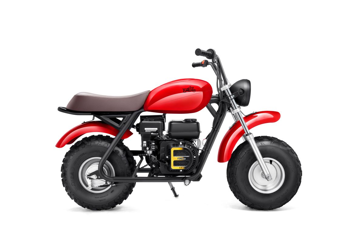 Off Road Motorcycle 196cc Mini Bike Gas Power Trail Bike Dirt Bike for Youths Adults Over Ages 15, EPA/CARB Approved