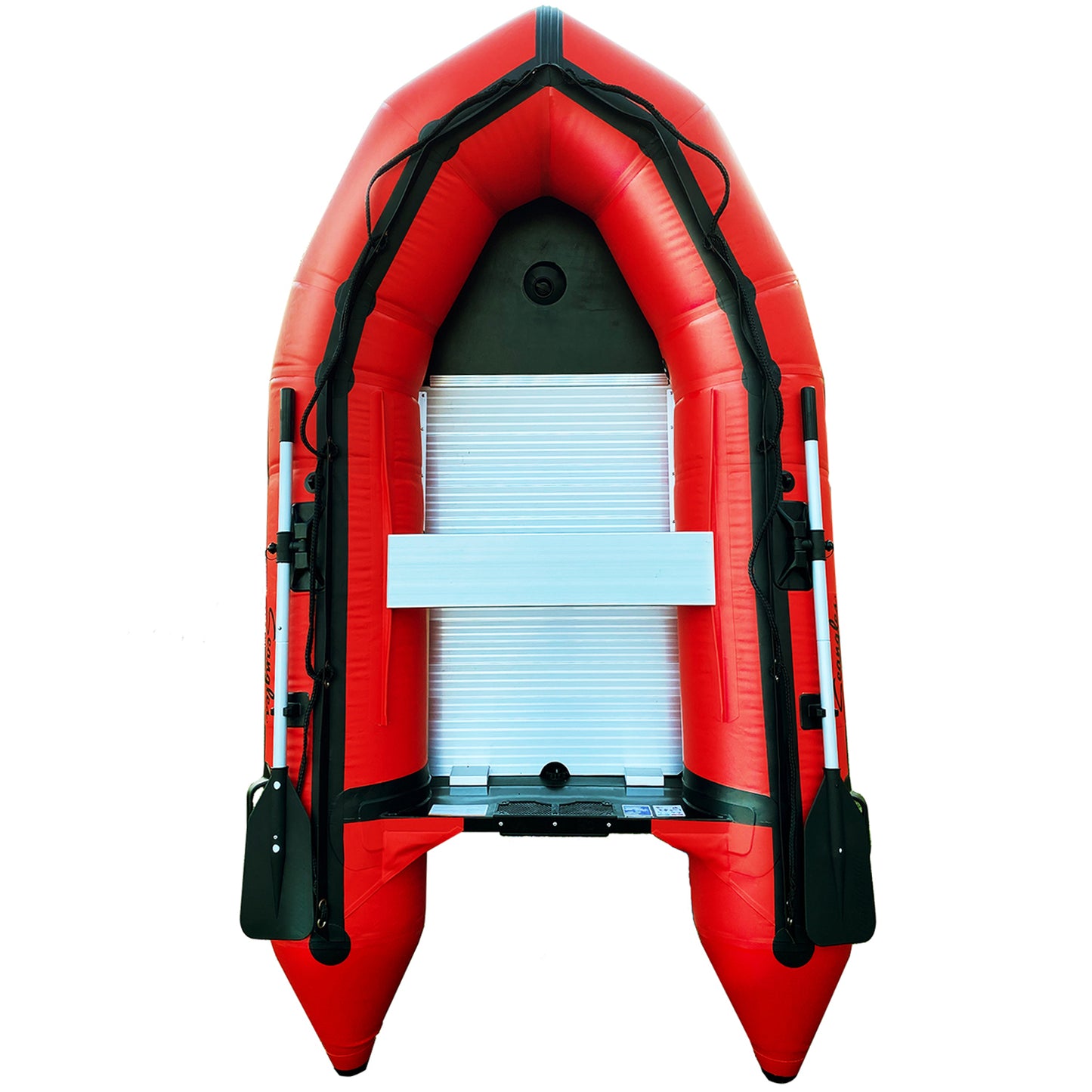 Seangles Inflatable Dinghy Boat with Aluminum Floor and Aluminum Transom - Inflatable Boat for Adults Heavy Duty - USCG Approved