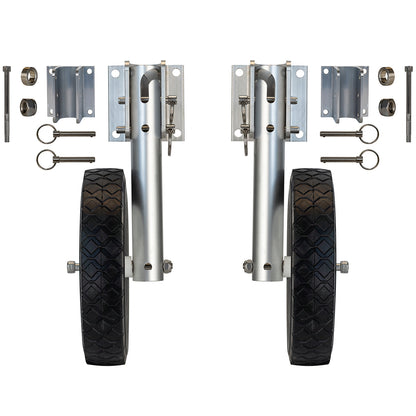 Inflatable Boat Wheel Launch Kit Transom Stainless Steel Launching Wheels and Tires