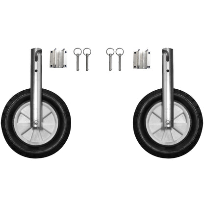 Inflatable Boat Wheel Launch Kit Transom Stainless Steel Launching Wheels and Tires