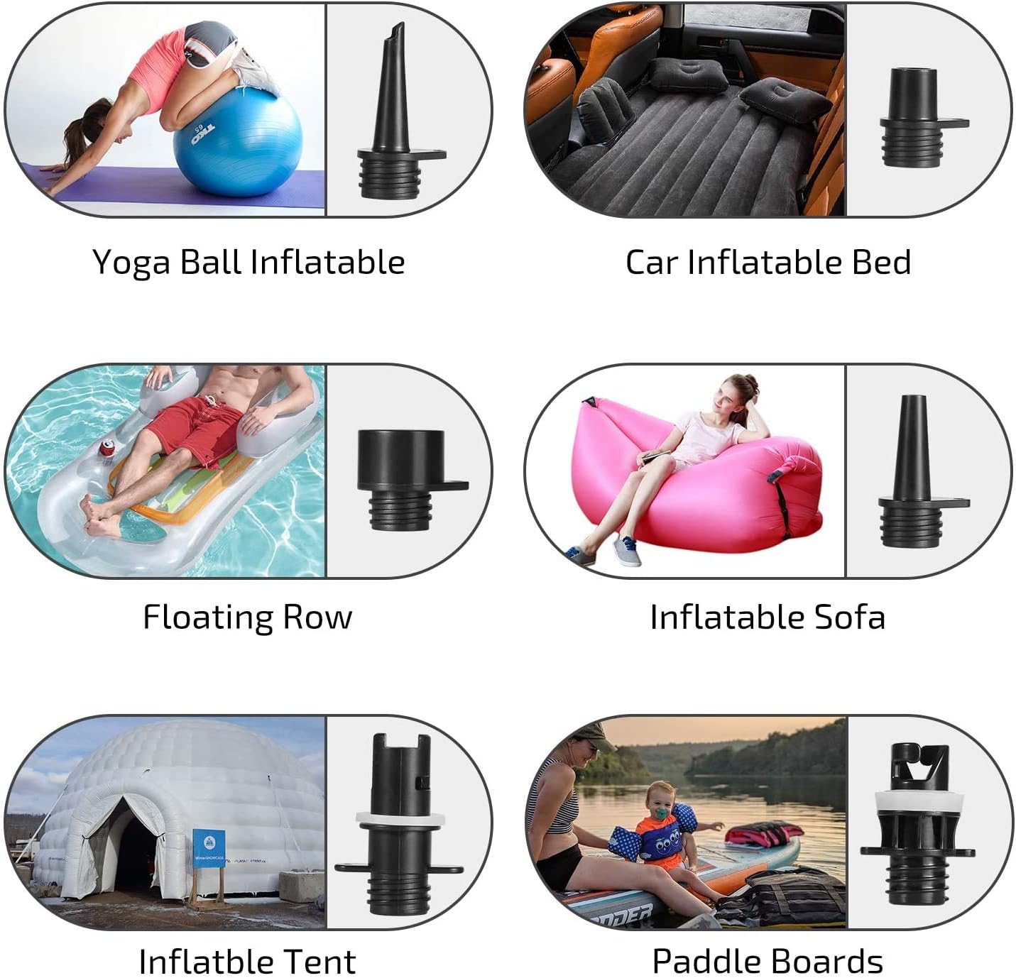 Electric Air Pump for Inflatable Boats, Kayak, Stand Up Paddle Boards, Max 20 PSI,12V Smart high Pressure Pump with Intelligent Dual Stage & Auto-Off Function